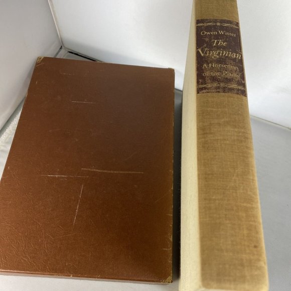 Vintage THE VIRGINIAN Heritage Press - Owen Wister 1951 with SANDGLASS Brochure - Picture 5 of 12
